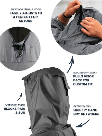 Hooded Rain Poncho