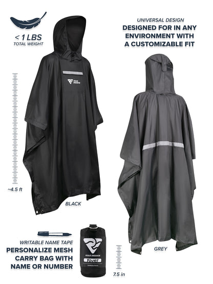 Hooded Rain Poncho