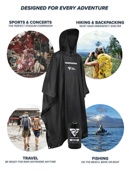 Hooded Rain Poncho