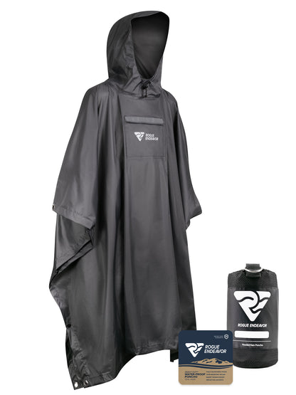 Hooded Rain Poncho