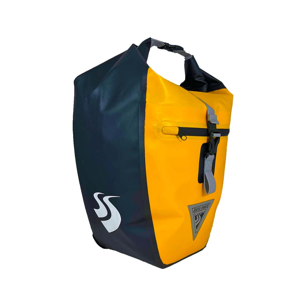 Seattle Sports Bike Pannier Bag Yellow Waterproof Backpack 5 X 14 X 19\